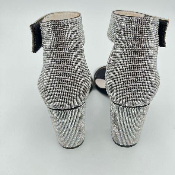 JEFFREY CAMPBELL
LINDSAY-JS SANDAL BLACK SATIN SILVER Rhinestones Size 9 $160 - Picture 9 of 12